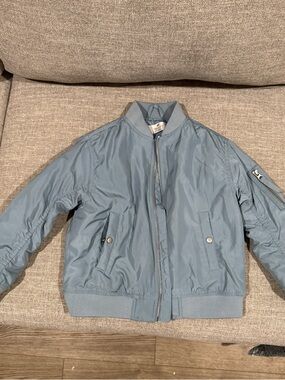 H&M Pale Blue Lightweight Bomber Jacket